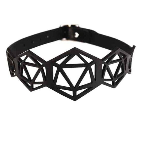 Blasted Skin Oblivion Leather Choker - Picture 1 of 6